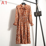 Casual Chiffon Shirt Dress Office Plaid - EvoltOne