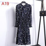 Casual Chiffon Shirt Dress Office Plaid - EvoltOne