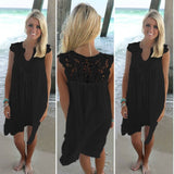 Lace Patchwork Dress Summer Beach Vacation - EvoltOne