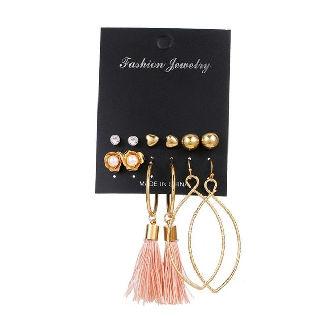 FNIO Women's Earrings Set Pearl Earrings For Women - EvoltOne