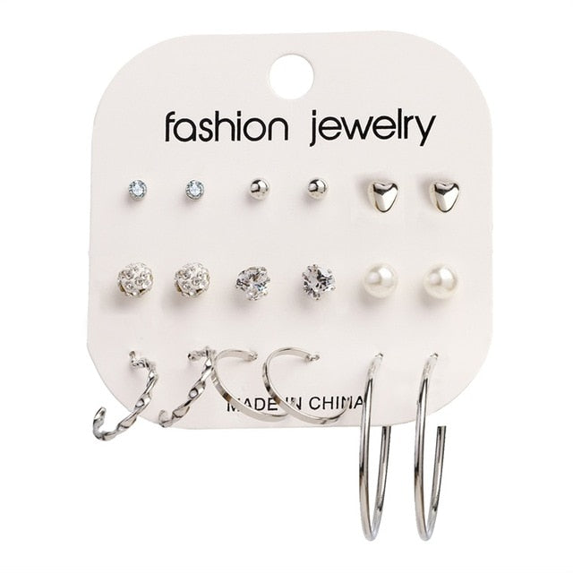 FNIO Women's Earrings Set Pearl Earrings For Women - EvoltOne