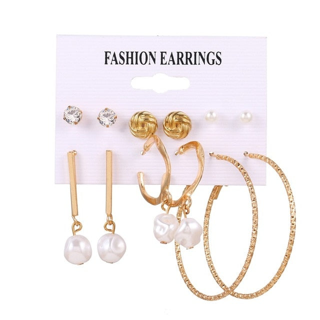 FNIO Women's Earrings Set Pearl Earrings For Women - EvoltOne