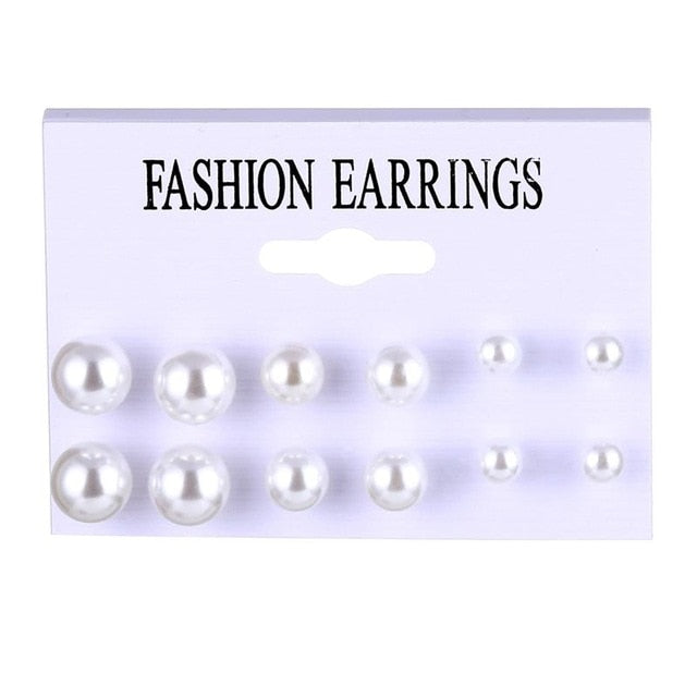 FNIO Women's Earrings Set Pearl Earrings For Women - EvoltOne