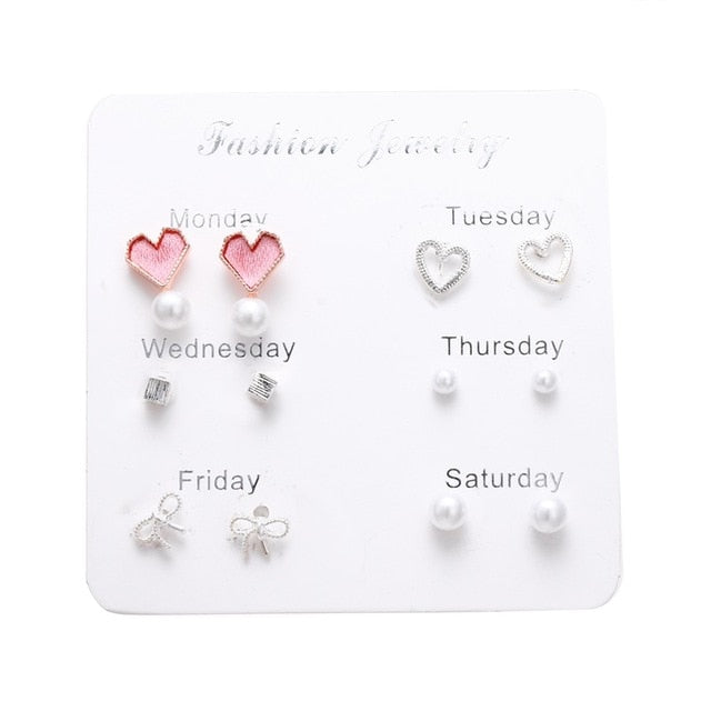 FNIO Women's Earrings Set Pearl Earrings For Women - EvoltOne