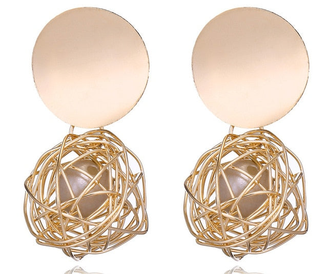 Fashion Statement Earrings 2019 Big Geometric Round - EvoltOne