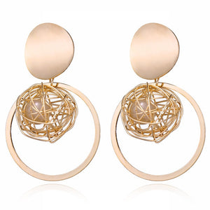 Fashion Statement Earrings 2019 Big Geometric Round - EvoltOne