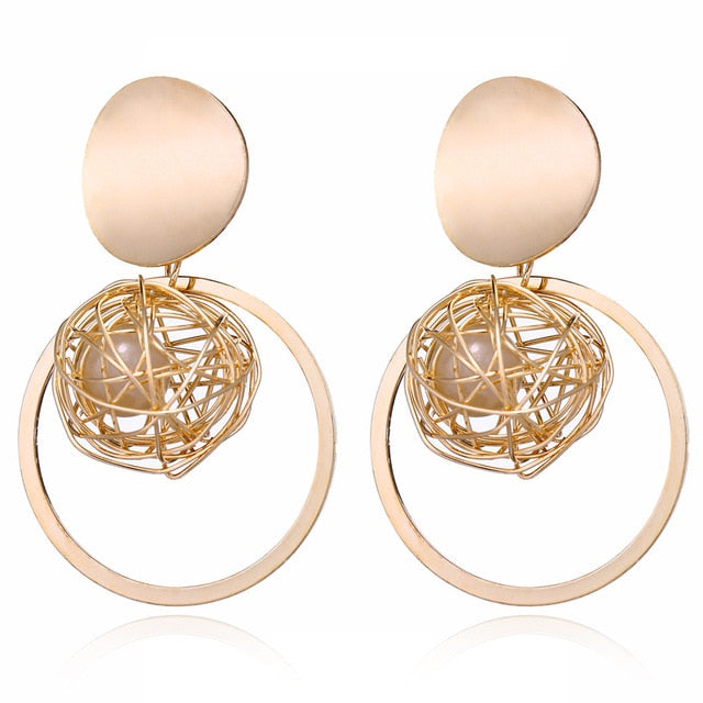 Fashion Statement Earrings 2019 Big Geometric Round - EvoltOne