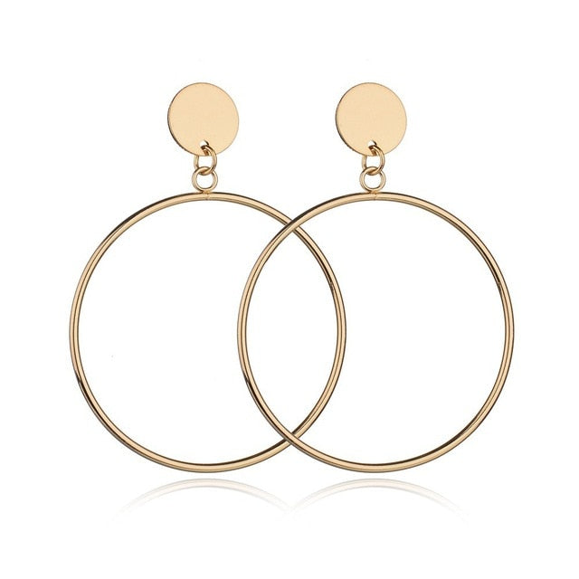Fashion Statement Earrings 2019 Big Geometric Round - EvoltOne