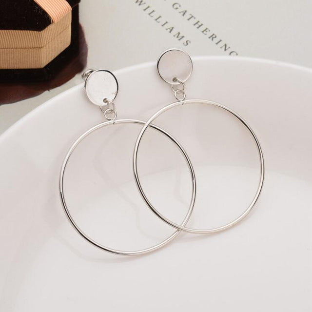 Fashion Statement Earrings 2019 Big Geometric Round - EvoltOne