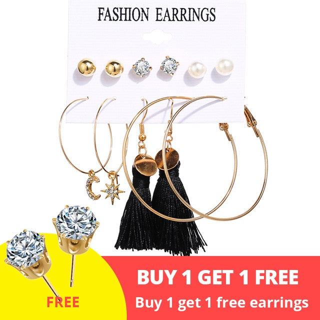 Vintage Tassel Acrylic Earrings For Women - EvoltOne