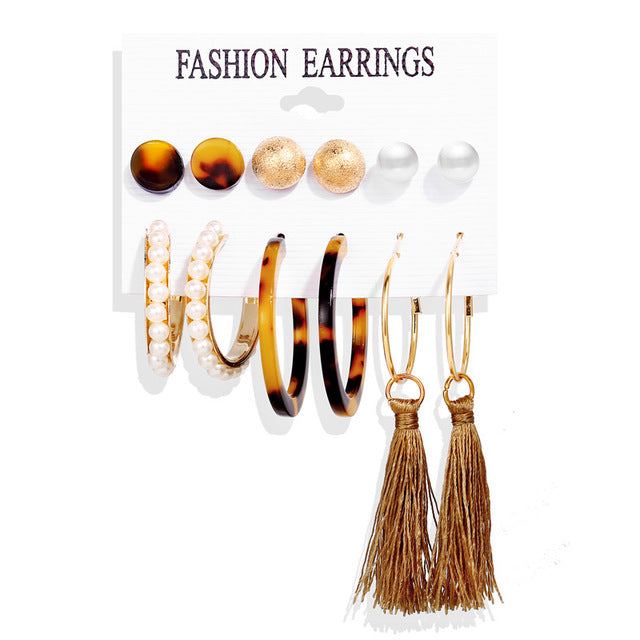 Vintage Tassel Acrylic Earrings For Women - EvoltOne