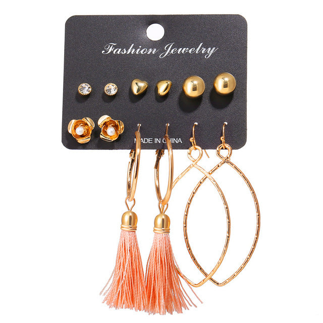 Vintage Tassel Acrylic Earrings For Women - EvoltOne