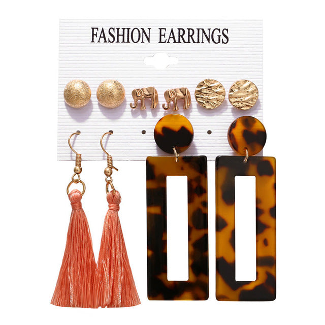 Vintage Tassel Acrylic Earrings For Women - EvoltOne