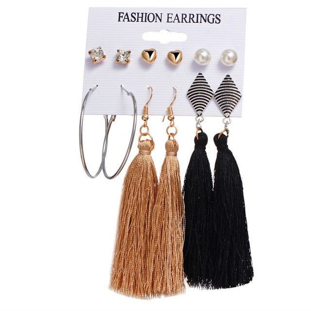 Vintage Tassel Acrylic Earrings For Women - EvoltOne