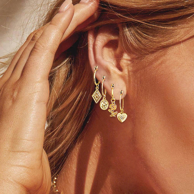 Women Set Stud Earrings Charming Female - EvoltOne
