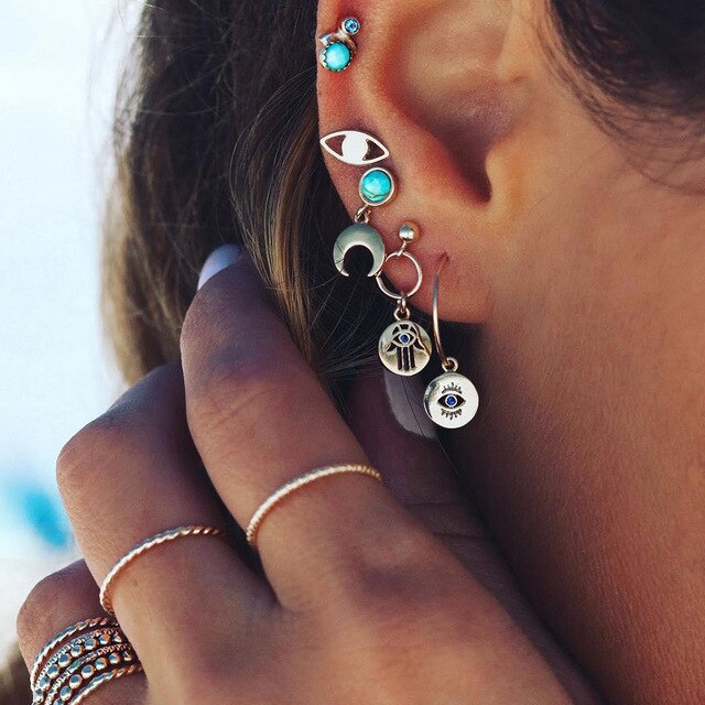 Women Set Stud Earrings Charming Female - EvoltOne