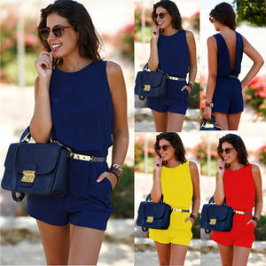 Sexy Rompers Women Bodysuit Summer Short Sleeve - EvoltOne