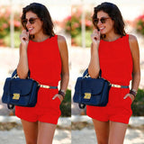 Sexy Rompers Women Bodysuit Summer Short Sleeve - EvoltOne