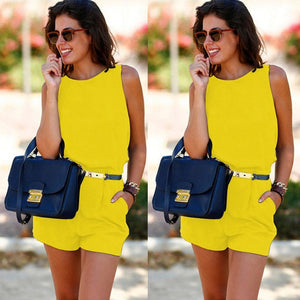 Sexy Rompers Women Bodysuit Summer Short Sleeve - EvoltOne